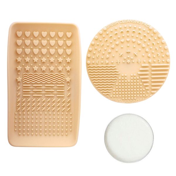 Nanshy Makeup Applicator Cleaning Soap & Makeup Brush Cleaning Pads Combo