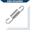 Hihaha 6cm Length Motorcycle Brake Pedal Return Spring /2pcs Silver Tone