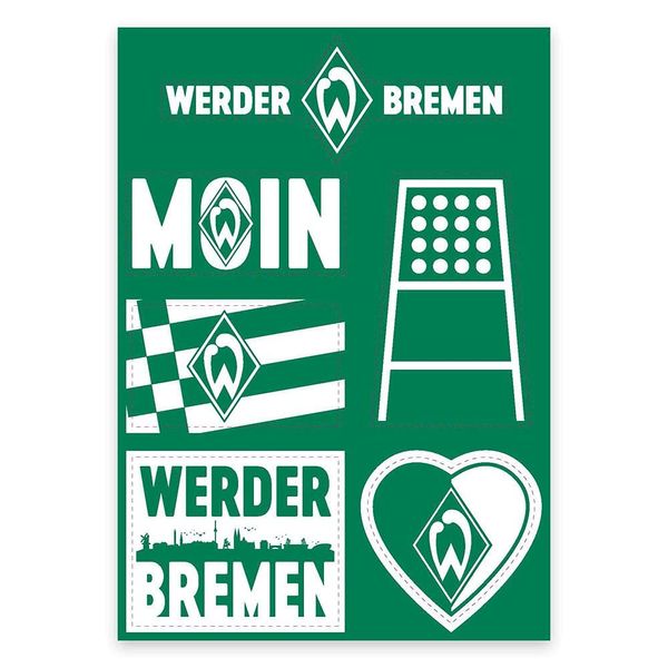 SV Werder Bremen Aufkleberkarte „Werder"