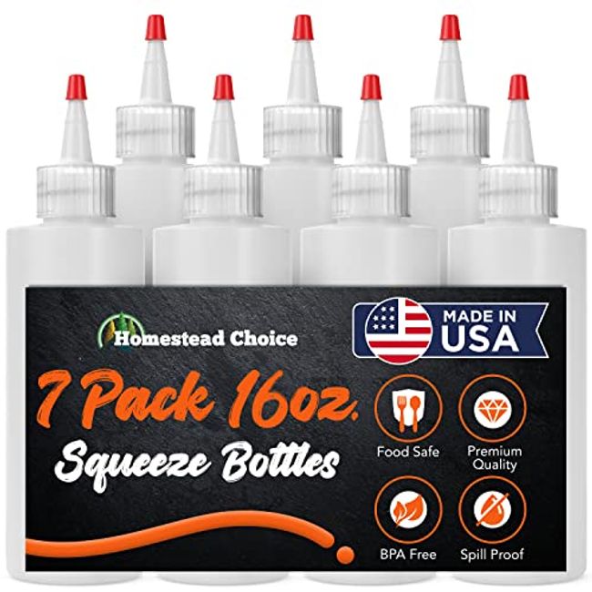 Squeeze Bottle for Oil 8Oz Plastic Condiment Bottles No Leak Sauce Squeeze  Bottle Reusable for Home Restaurant Squeeze Olive Oil BBQ Syrup Sauce