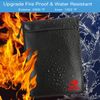 Fireproof Document Bag 15”x 11” X-Large Upgrade Money Bag Fire Safe Storage NEW