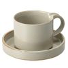 Ceramic Japan Modelato Cup Saucer, Gray, 7.8 fl oz (200 ml)