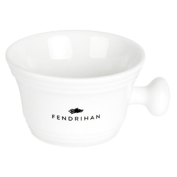 Fendrihan Genuine Porcelain Apothecary Shaving Mug, White