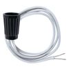 Jandorf 60563 125V 75W Candelabra E12 Base Black Gloss Phenolic Lamp Socket