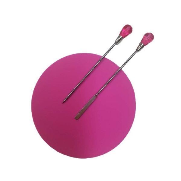 Gel Nail Supplies Silicone Spatula QT-117 (Rose Pink)