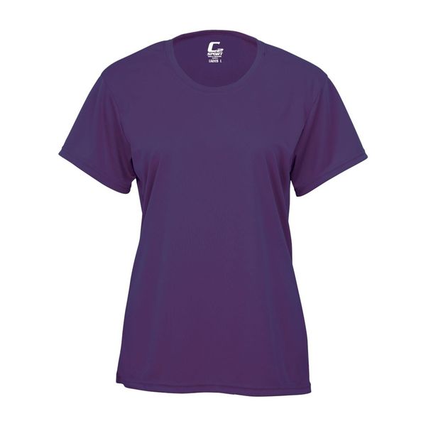 Badger Sport C2 Purple Youth Medium Short Sleeve Wicking Tee