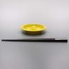 Hasamiyaki 403583 Cherry Bird Shape, Small Plate, Flower Pattern, Yellow