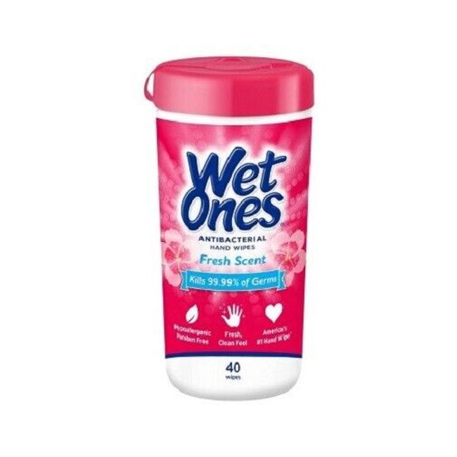 Wet Ones Antibacterial Hand Wipes Fresh Scent