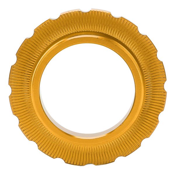 Fahrradzubehör, Centerlock Lockring Center Lock Laufradsatz Nabe Barrel Shaft Disc Rotor Lock Ring für Fahrrad Mountainbike (Gold)