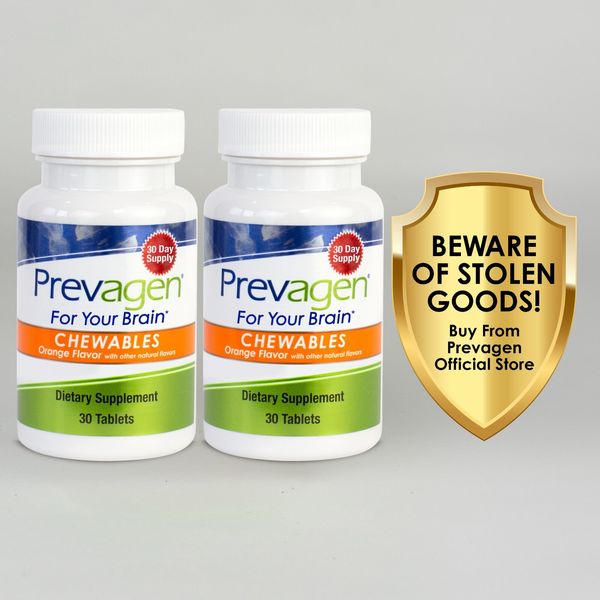 Prevagen Regular Strength 10mg Orange Chewables - 2 Pack (60-Day Supply)