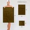 3dRose 22x30 Bath Hand Pool Towel - Earthy Brown - mud Muddy Dark Brown hue - Simple Plain Solid Color Solid Colors