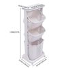 3 Tier Laundry Hamper Basket Sorter Clothes Storage Organizer Shelf Rolling Cart