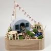 CREATIV DISCOUNT Miniature Garden Tools, Size Approx. 11 cm, Pack of 5