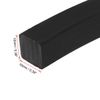 sourcing map Solid Rectangle Rubber Seal Strip 10mm Wide 10mm Thick, 5 Meters Long Black