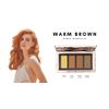 Eyebrowqueen Brow Shadow Palette with Primer | Water-Resistant Pomade | Vegan | Shade Warm Brown