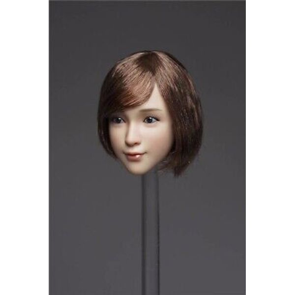 1/6 Female Head Sculpt Short Hair A for 12" QI AN TOYS PHICEN Hot Toys Figure