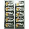 GILLETTE 7 O'CLOCK SUPER PLATINUM COATED DOUBLE EDGE SHAVING BLADES 100 COUNT