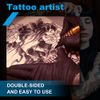 Tattoo Practice Skin - Combofix 15Pcs Blank Tattoo Practice Skin Soft Double Sides Fake Skin 7.4x5.6" Thin Eyebrow Tattoo Practice Skin for Beginner & Experienced Tattoo Artist (15pcs) (15pcs)…