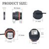 PENGLIN 5pcs CAT6A Panel Socket, Ethernet LAN IP68 Waterproof, RJ45 Outdoor Panel Coupling, Shielded Through Socket