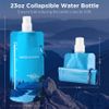 10pcs Collapsible Water Bottle 23OZ Reusable Canteen Foldable Drinking Pouch Bag