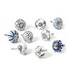 Nicola Spring Ceramic Cupboard Drawer Handle Knobs - Floral Design - Set of 9