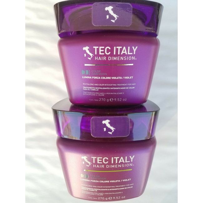 2  New Tec Italy Lumina Forza Colore Violeta/Violet 9.52 oz each 270 gr each