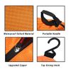 Hanging Toiletry Bag Waterproof, Jiemei Travel Wash Bag for Men & Women with 4 Compartments, Foldable Compact Size, Super Durable Fabric