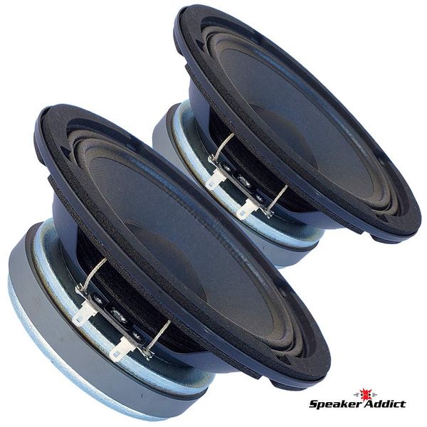 Pair Faital PRO 6FE200 6.5" Midrange Woofer Voice Speaker 8 ohm 260W 95dB 1.5VC