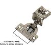 1-3/8" Overlay 10-Pack Bright Nickel Soft Close Face Frame Cabinet Hinge