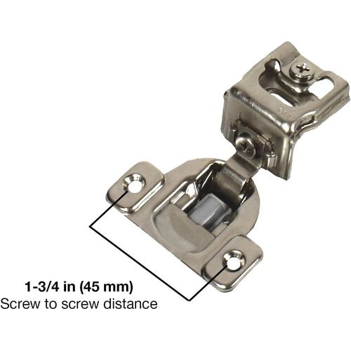 1-3/8" Overlay 10-Pack Bright Nickel Soft Close Face Frame Cabinet Hinge