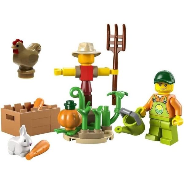 LEGO 30590: Farm Garden and Scarecrow and Brown Chicken