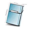 Lightweight Aluminum Cigarette Case Silver Metal Box Holder … (Blue)