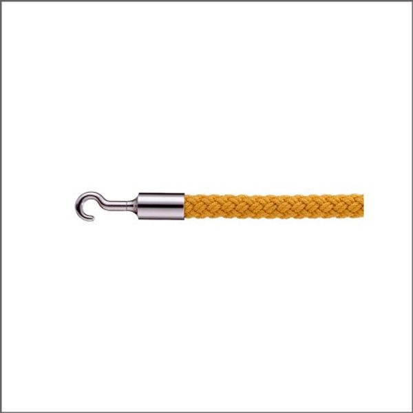 e-kanamono 20SC Yellow Partition Rope L1200mm S Hook (Chrome)