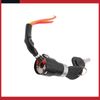 Universal 3-Wire Motorcycle Security Ignition Switch Lock w/ Two Keys Pack of 1
