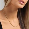 Source 20 inch 18ct Gold plated 2mm thick Braided Rope Chain Necklace