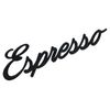 Espresso Word Art Sign Coffee Home Decor Wall Hanging Cursive Script Typography