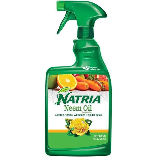 Natria 706250A Neem Oil Spray for Plants Pest Organic Disease Control, 24-Ounce.