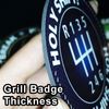 Artistic Reflection US Flag - Magnetic Grill Badge for Mini Cooper