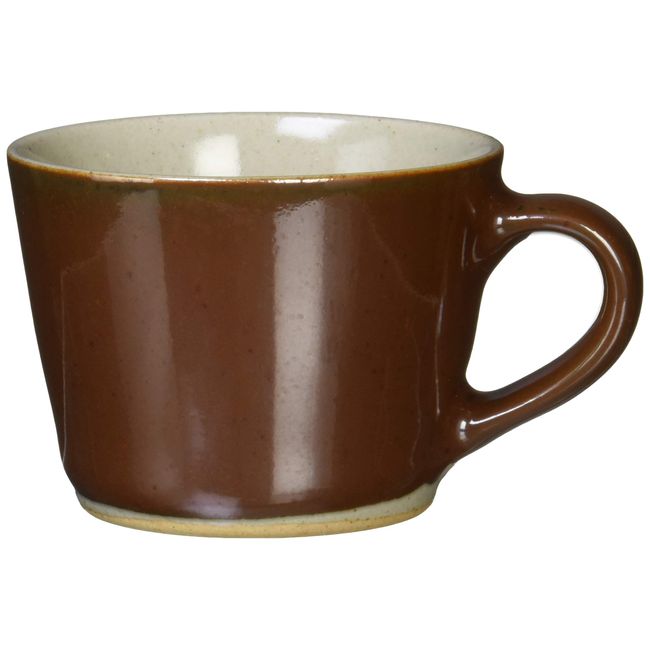 An under (TSUKAMOTO) demitasukappu Brown 200ml 益子 Burn Coffee Cup traditional Glazed Series, Persimmon, Glazed KKC – 9