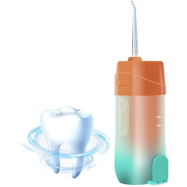 Oral Irrigator, Teeth Jet Washer, Oral Irrigator, Portable Dental Oral Irrigator, Professional Water Flosser, Teeth Cleaner, USB Rechargeable, 3 Modes, 240ML Large Capacity, IPX7 Waterproof, Electric Dental Floss Pick