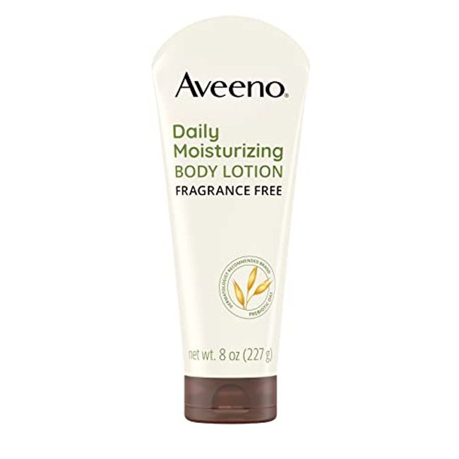 Aveeno Daily Moisturizing Body Lotion with Soothing Prebiotic Oat, Gentle  Lotion Nourishes Dry Skin With Moisture, Paraben-, Dye- & Fragrance-Free