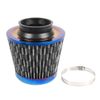 NEW 3" 76mm Inlet High Flow Air Filter Cold Air Intake Dry Cone Replacement