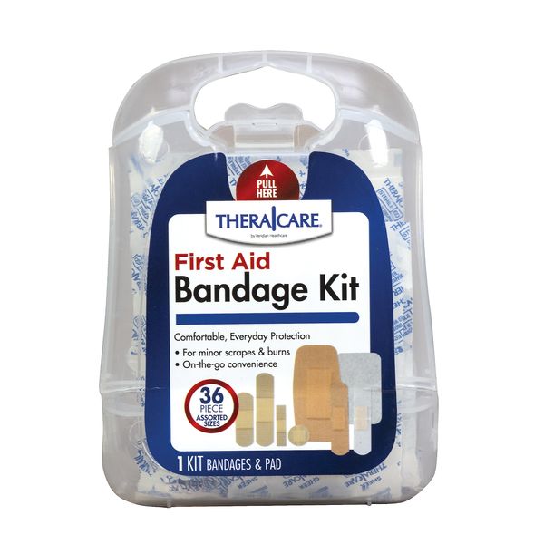 Thera|Care First Aid Bandage Kit | Assorted, 36 Count
