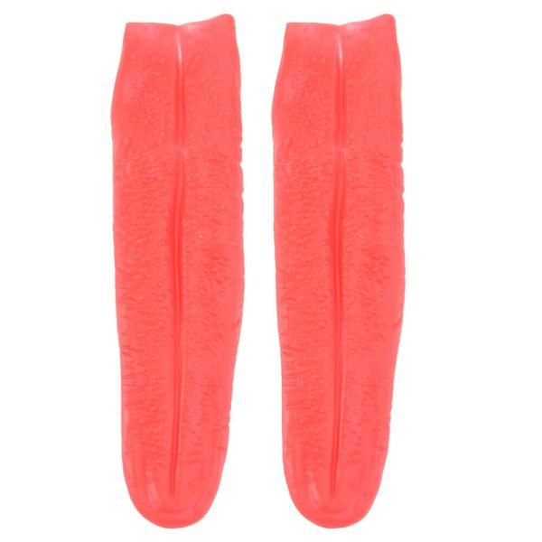 2PCS Tongue Fake Stretchy Tongue Halloween Cosplay Prop Party Cosplay Tongue