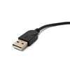 System-S USB 2.0 Kabel 30 cm Mini B Buchse zu Typ A Stecker Adapter in Schwarz