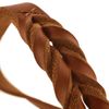 HUNTER SOLID EDUCATION training collar for dogs, leather, soft, non-slip, 45 (S-M), cognac