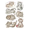 Herma Stickers Cute Grey Kitten in various poses