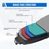 Front Ceramic Brake Pads Kit for 2013-2019 Ford Explorer Flex Taurus MKS MKT