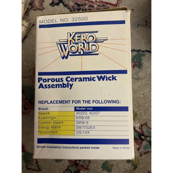 Kero World 32500 Kerosene Heater Fiber-Graph Replacement Wick w/ Spring Assembly