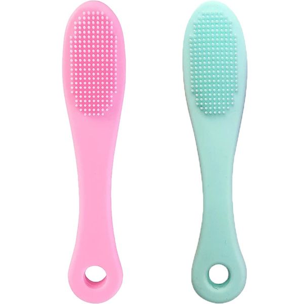 2 Silicone Nose Wash Brush Silicone Lip Brush Lip Scrub Brush Safe for all Lip/Skin Types